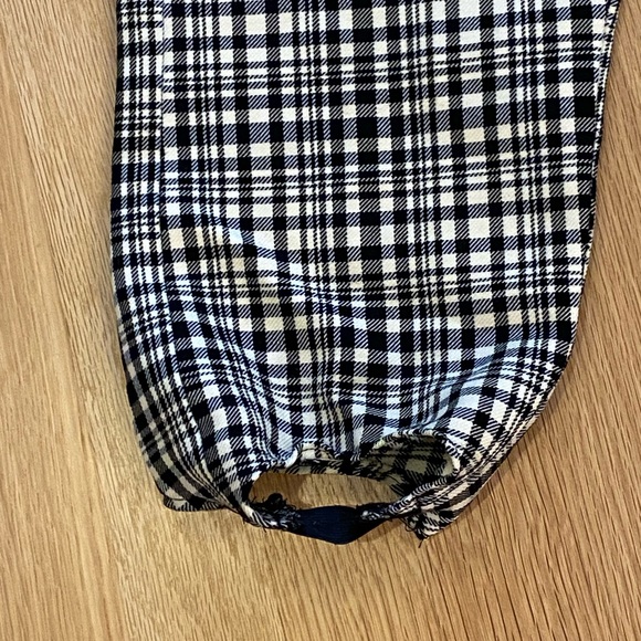 Vintage Anba of Australia Wool Plaid Ski-Pant / Black & White / Size 12 (Small) - Picture 6 of 16